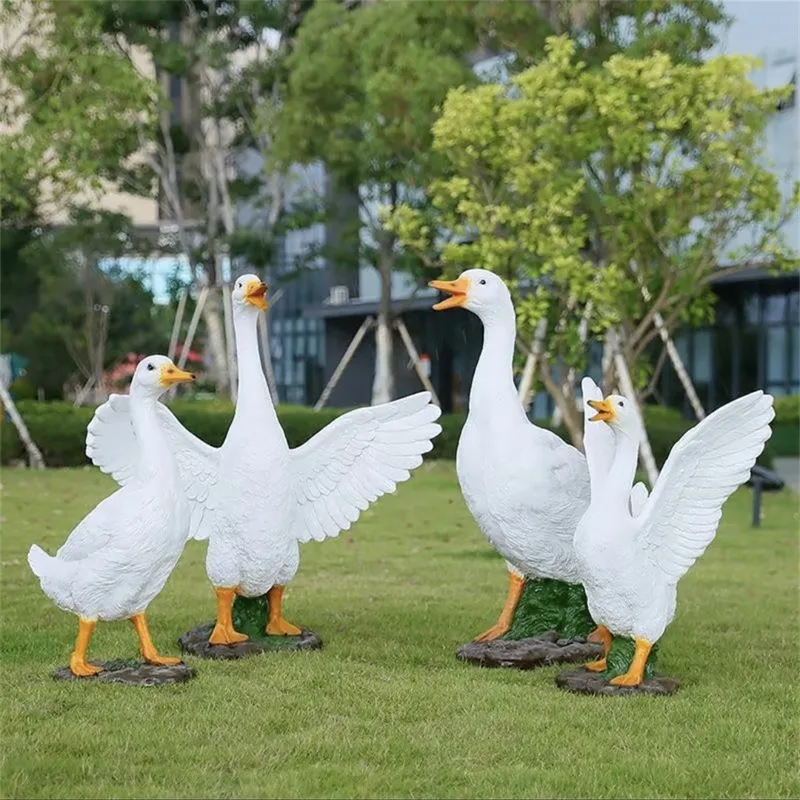 Realistic Duck Sculpture | Garden & Water Feature Decor for Outdoor Spaces — view 4