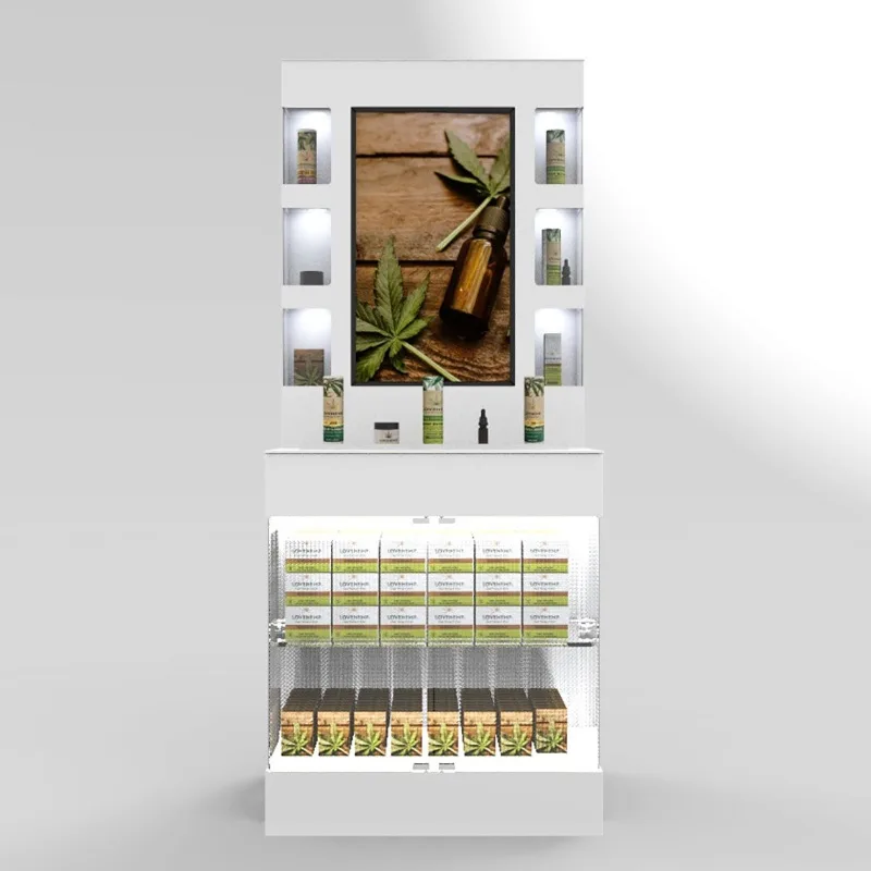 Retail Skincare Display Showcase Beauty Product Display Stand — view 2