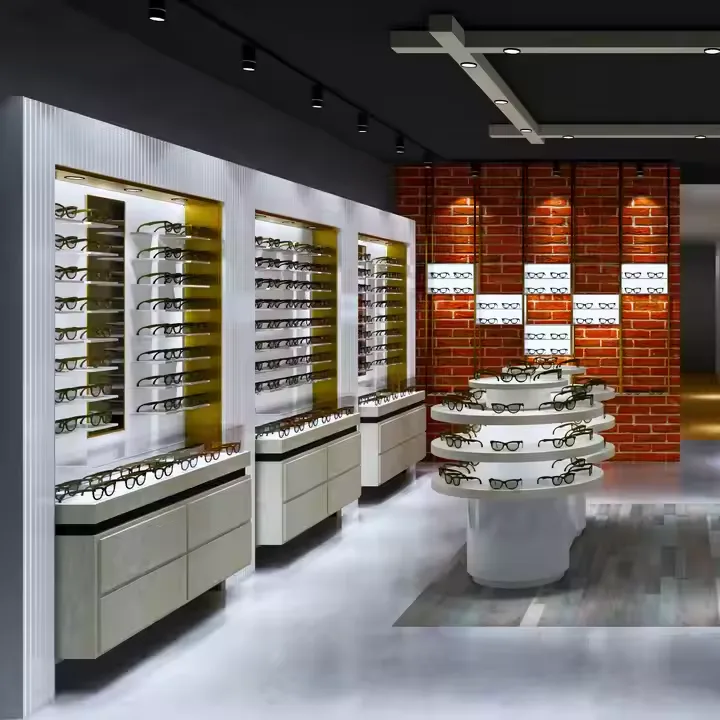 Retail store glasses display cabinet Eyeglasses store display design furniture — view 4