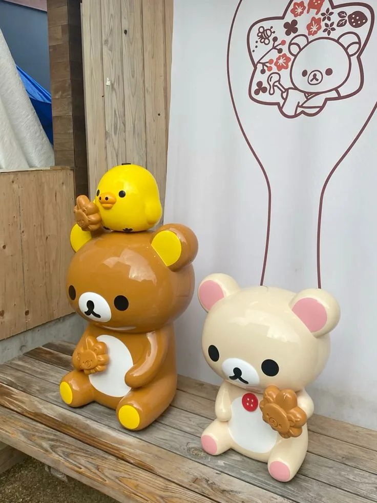Rilakkuma FRP Statue Set for Japanese Dessert Shop & Tourist Store Decor — view 3