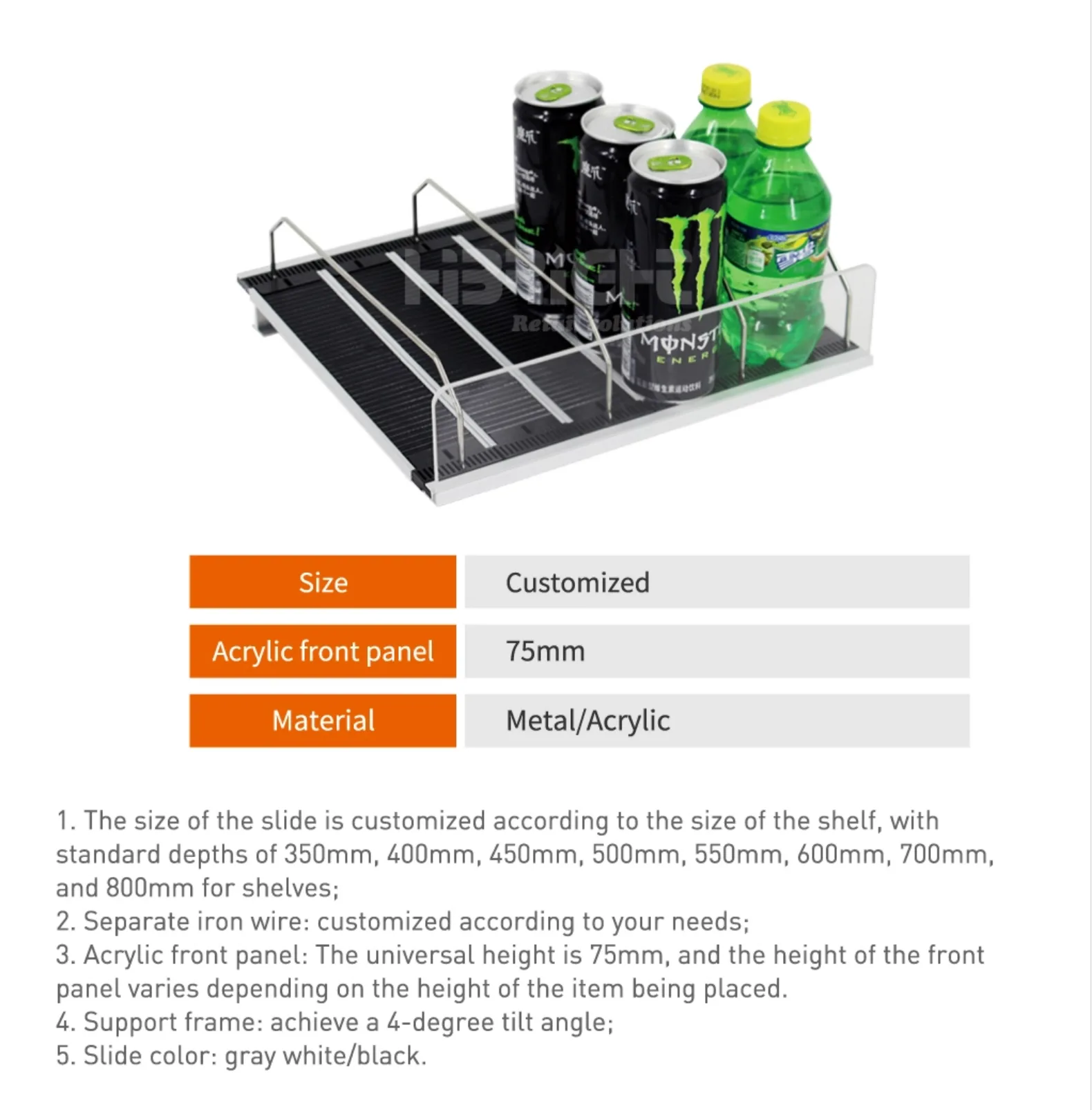 Roller Shelf Pusher System — product detail 1