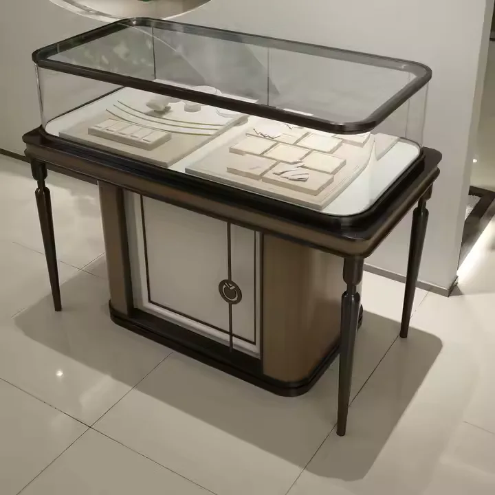 Round Edge Stainless Steel Jewelry Display Counter — view 2
