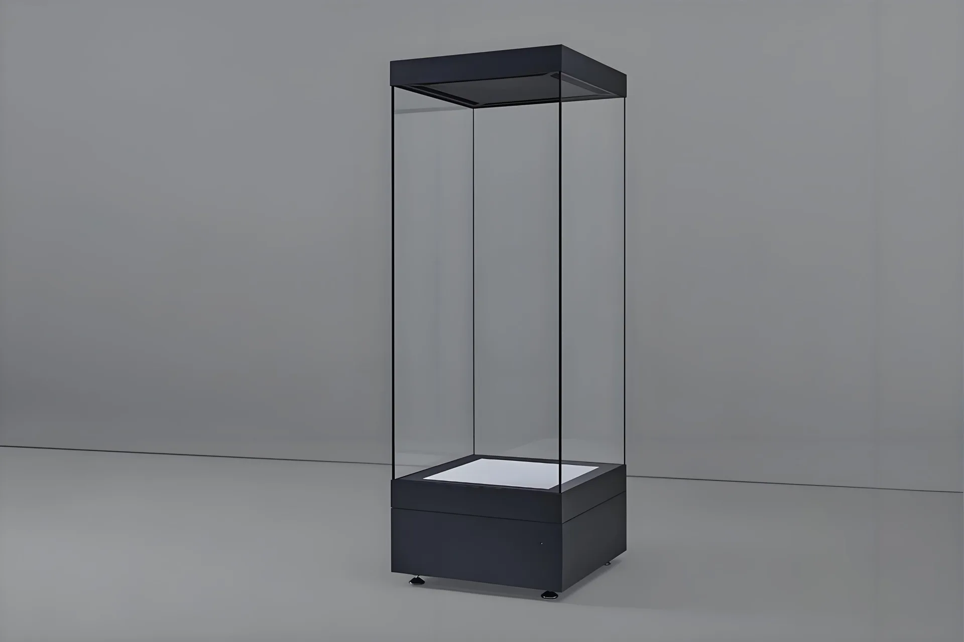 RT10 Automatic Wing-spreaded Opening Museum Floor Standing Display Showcase — view 4