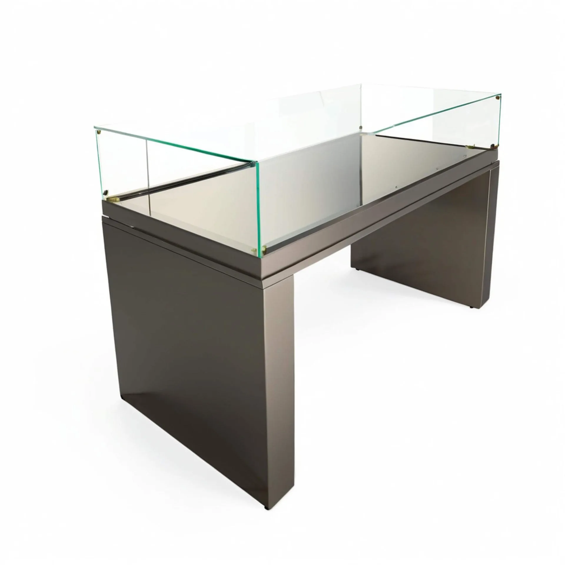 RT16 Black Metal Powercoating Hydraulic Lift Museum Table Top Display Case — view 5