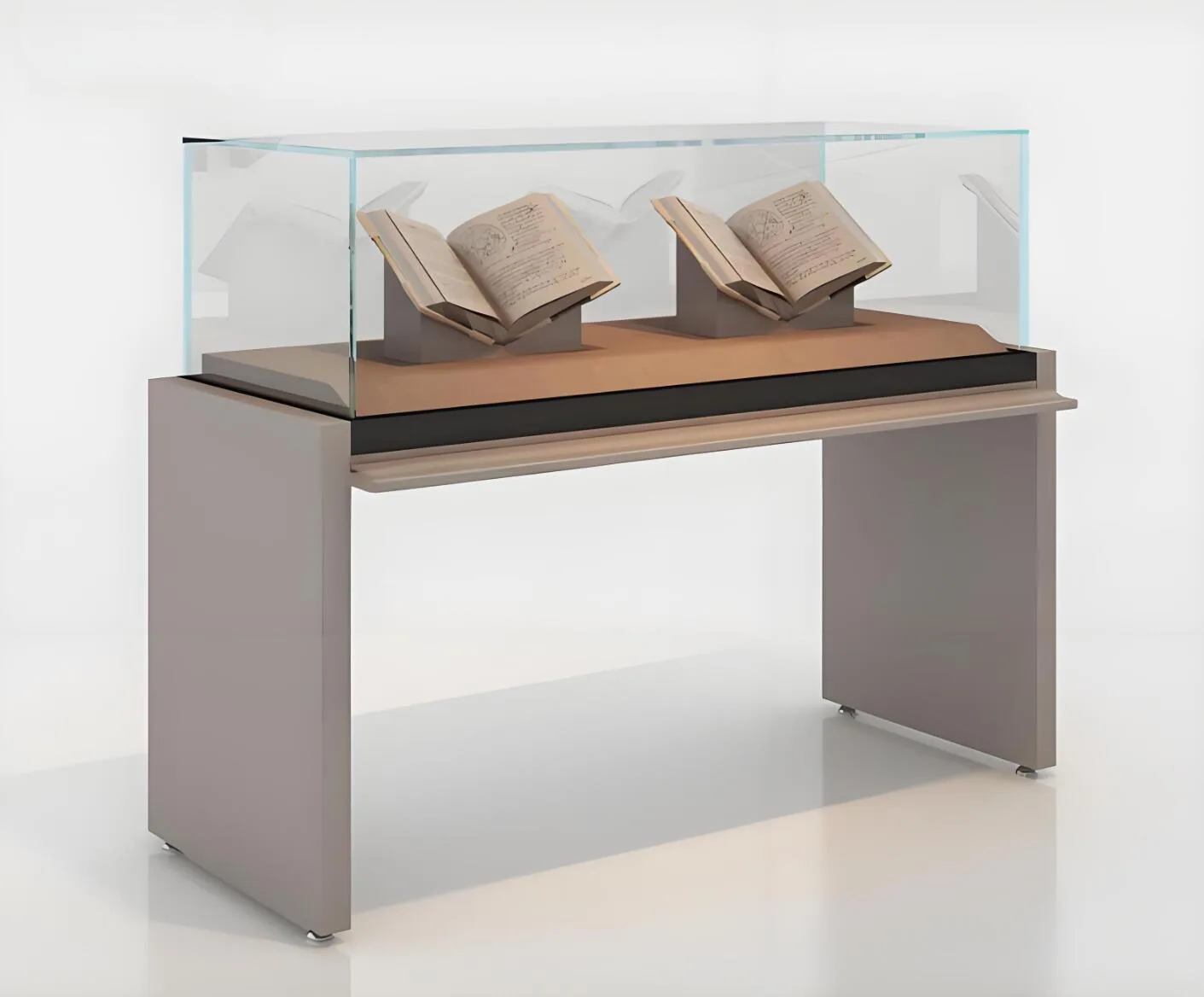 RT17 Premium Hydraulic Museum & Jewelry Showcase Display Table — view 3