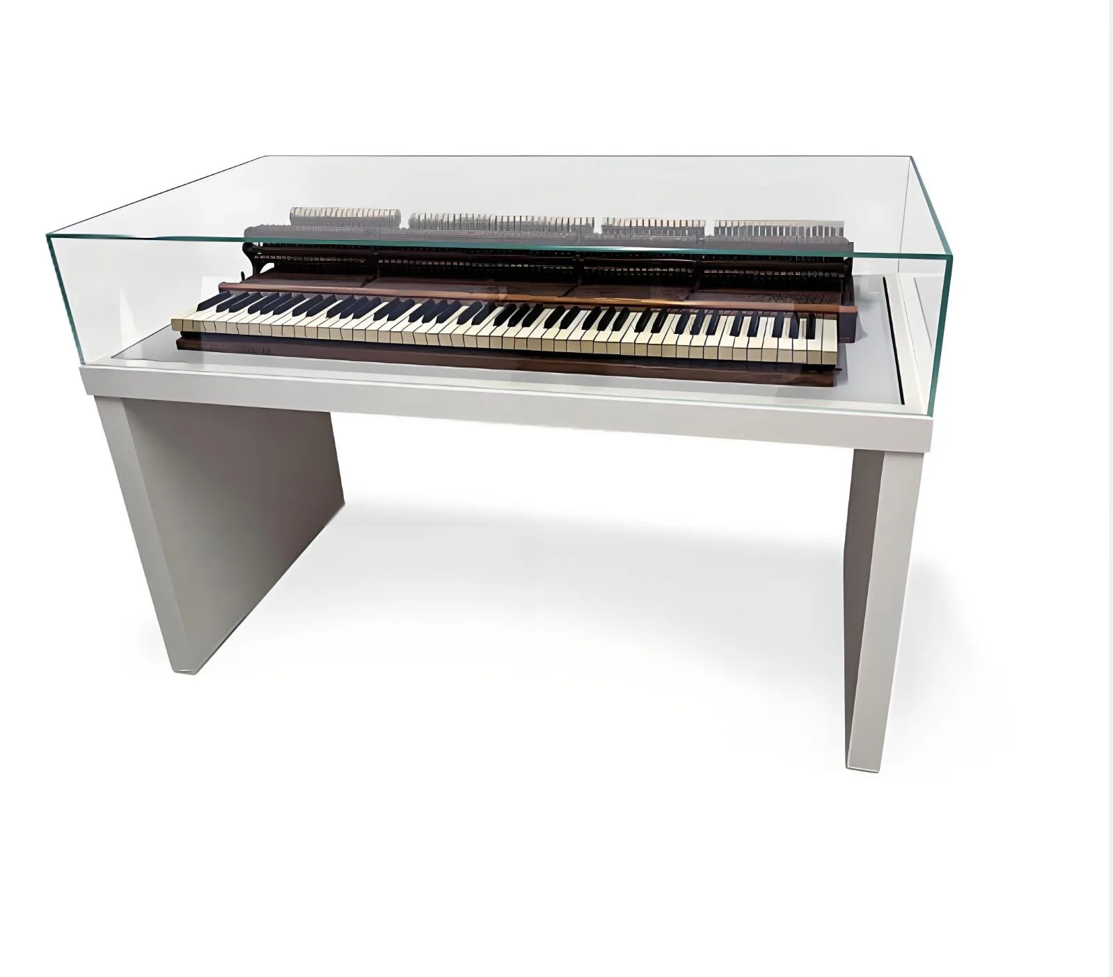RT18 Panel Leg Museum Table Case Gas Spring Opening Jewerly Display Table Lift-Off Vitrine — view 4