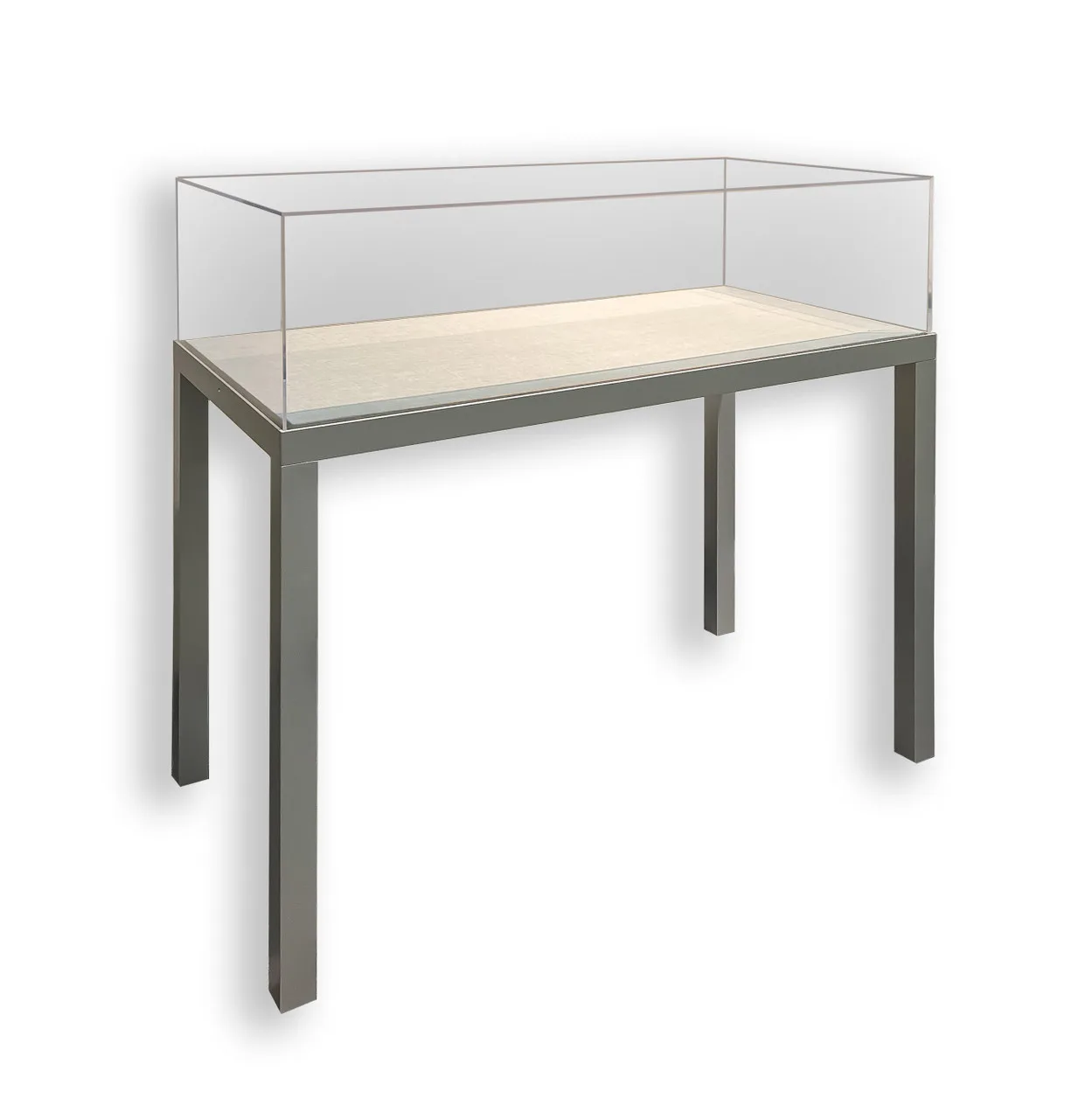 RT19 Musem & Jewerlry Table Glass Display Case on 4 Legs — view 4
