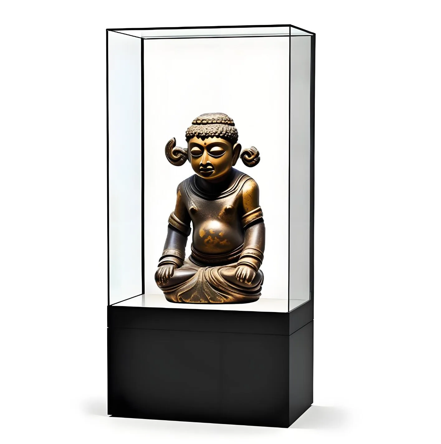 RT53 Frameless Museum Pedestal Stand & Wall Display Showcase — view 3