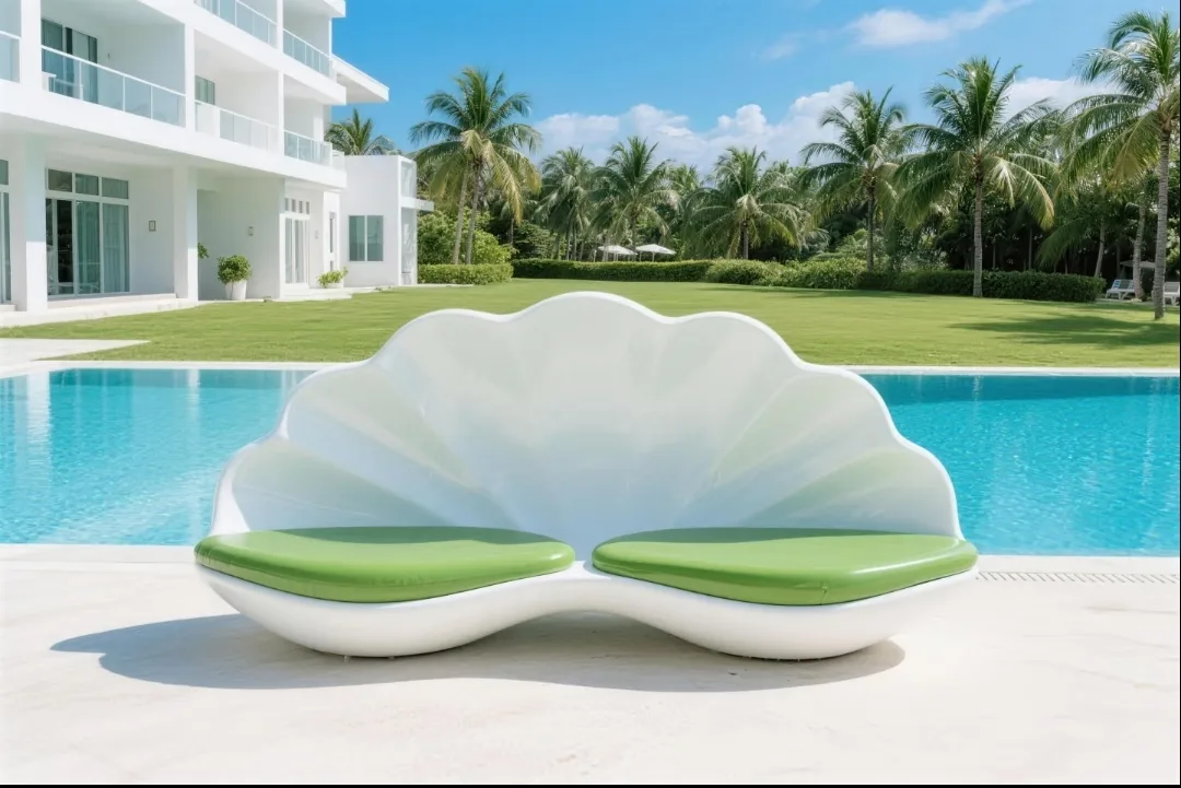 Shell-Shaped Outdoor Seat: Where Sculptural Art Meets Functional Leisure