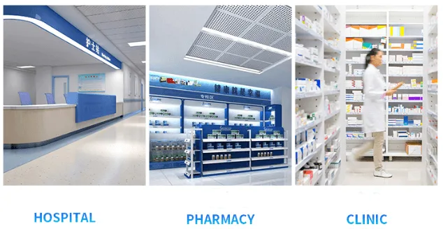 Simple and practical medicine cabinet design pharmacy retail display stand — view 4