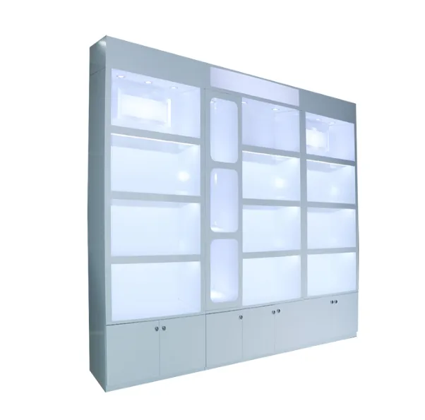 Simple Cosmetics Wall Cabinet&Bag Storage Cabinet &Supermarket Retail Cabinet For Sale — view 4