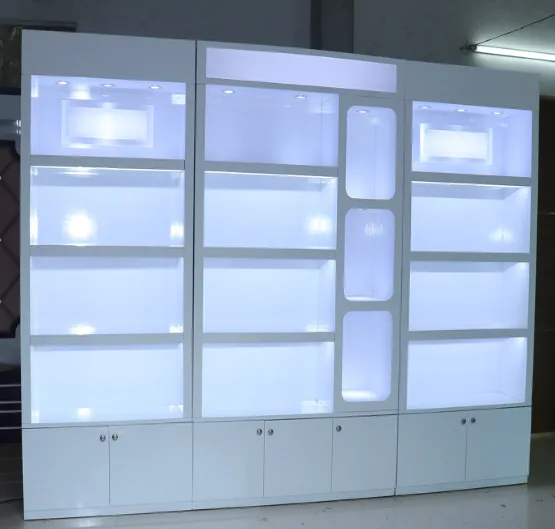Simple Cosmetics Wall Cabinet&Bag Storage Cabinet &Supermarket Retail Cabinet For Sale — view 5
