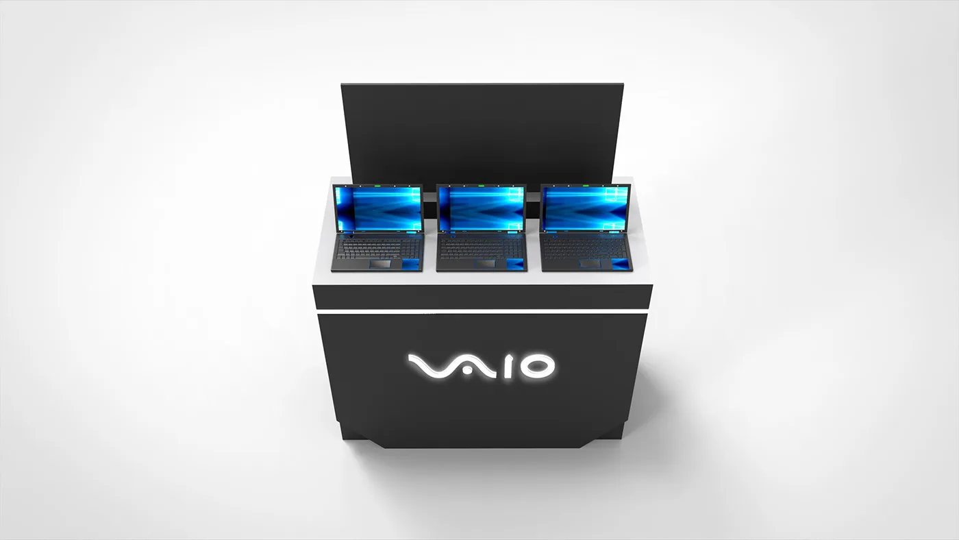 Simple laptop display counter Specifically designed for retail computer display — view 4