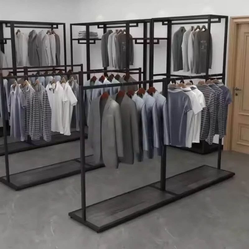 Simple style clothes display rack unite & clothes shop display stand for sale — view 4