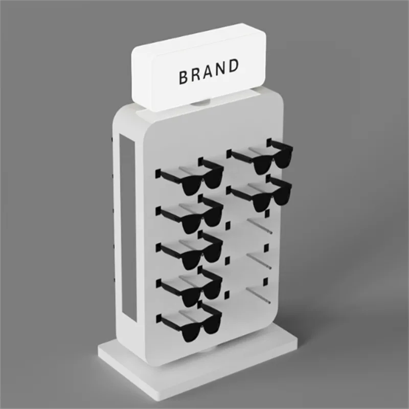 Simple sunglasses display stand acrylic display rack with metal hook on sale — view 4