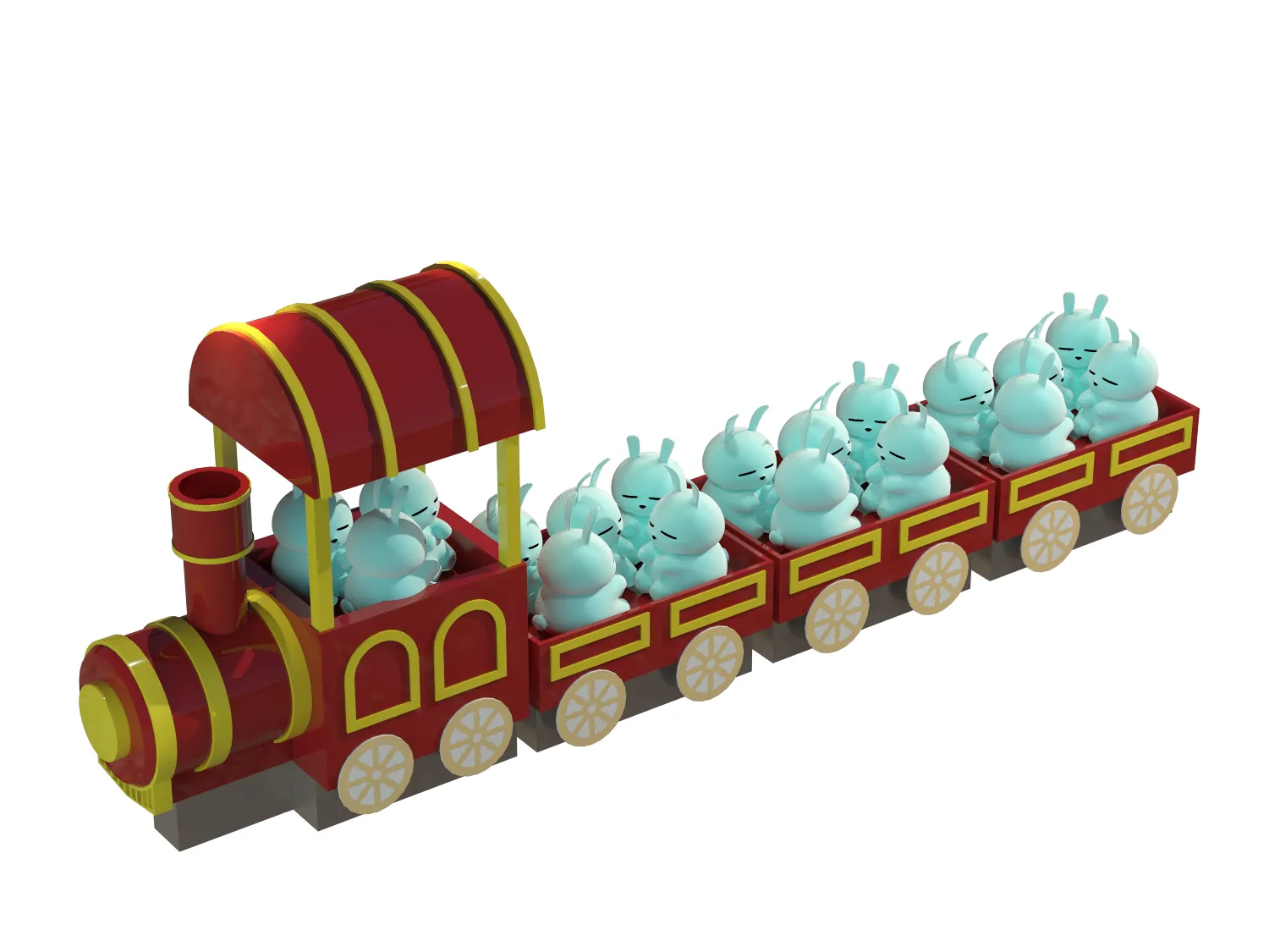 Small train candy display cabinet food retail cabinet custom candy store decoration