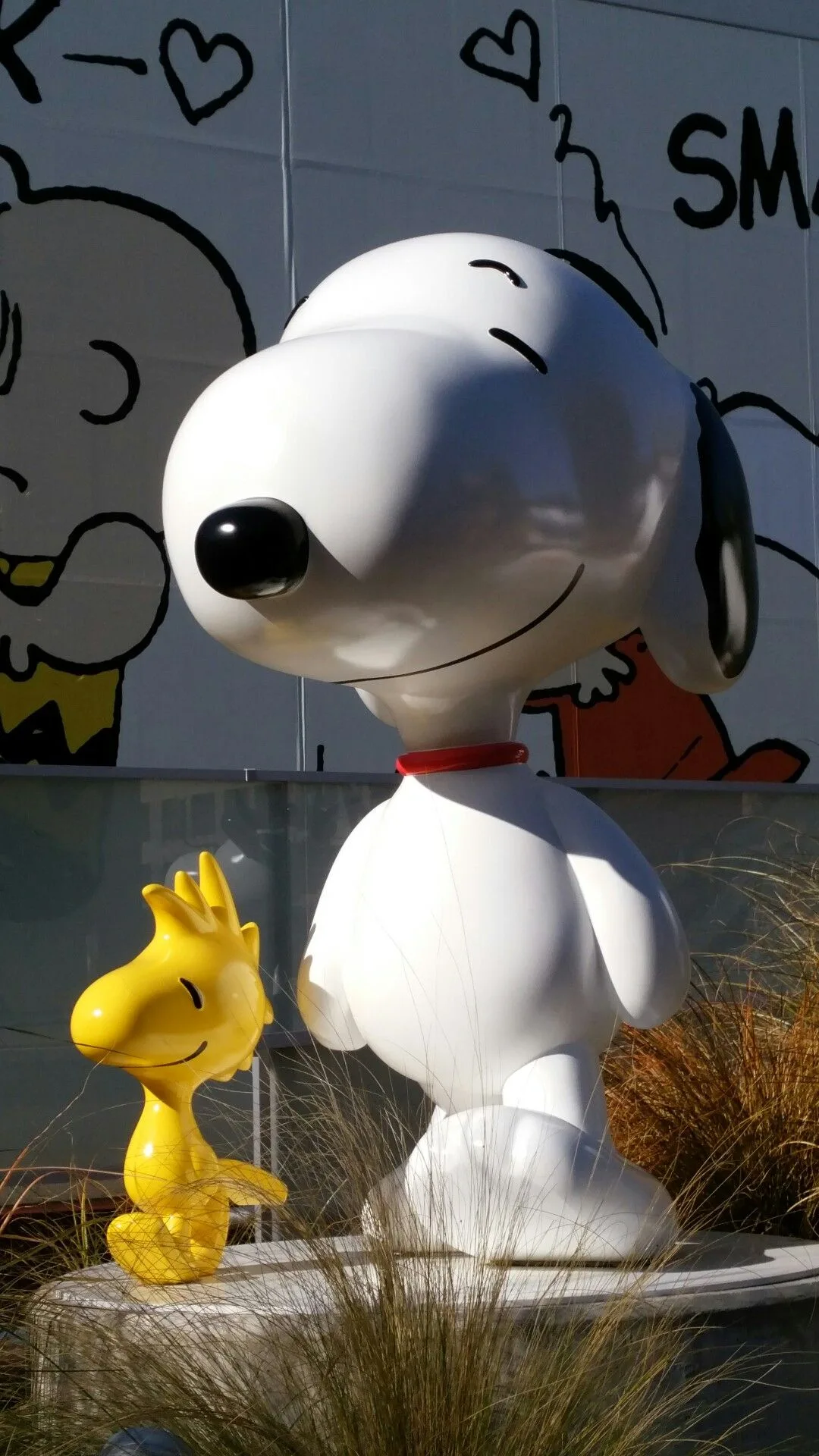Snoopy & Woodstock Fiberglass Statue for Peanuts Fans & Parks