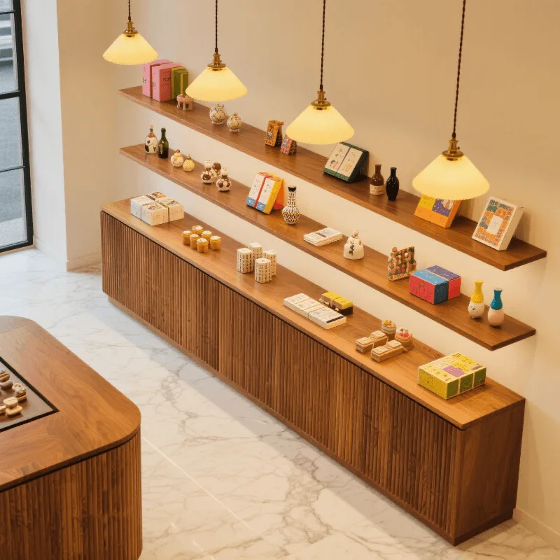 Solid wood display counter Studio display counter & furniture — view 3