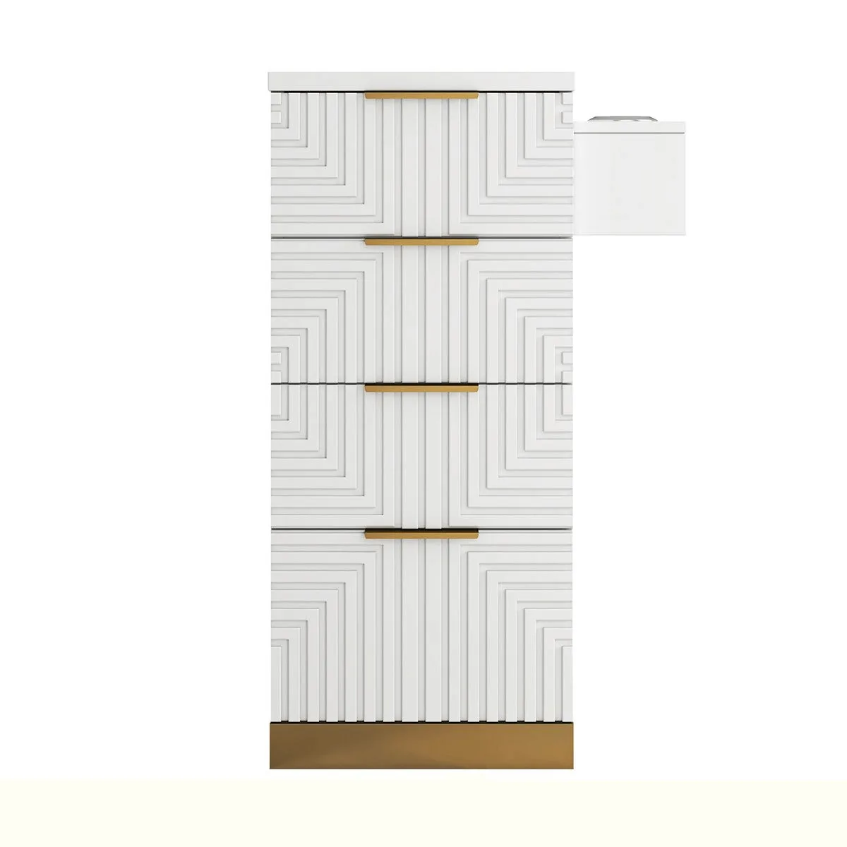 Solid wood salon side cabinet custom fashion custom salon storage cabinet — view 4