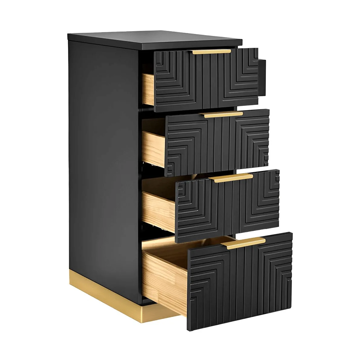 Solid wood salon side cabinet custom fashion custom salon storage cabinet — view 3