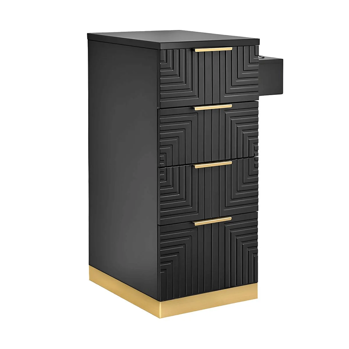 Solid wood salon side cabinet custom fashion custom salon storage cabinet — view 2