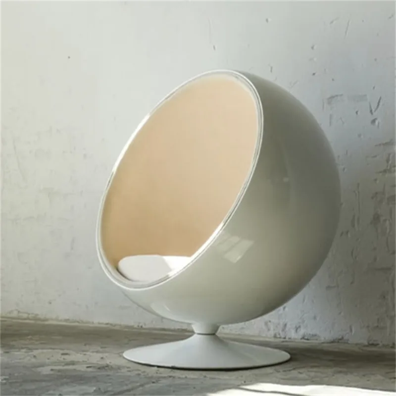 Spaceship Cabin Style FRP Chair Futuristic Tech-Inspired Luxury Accent Chair