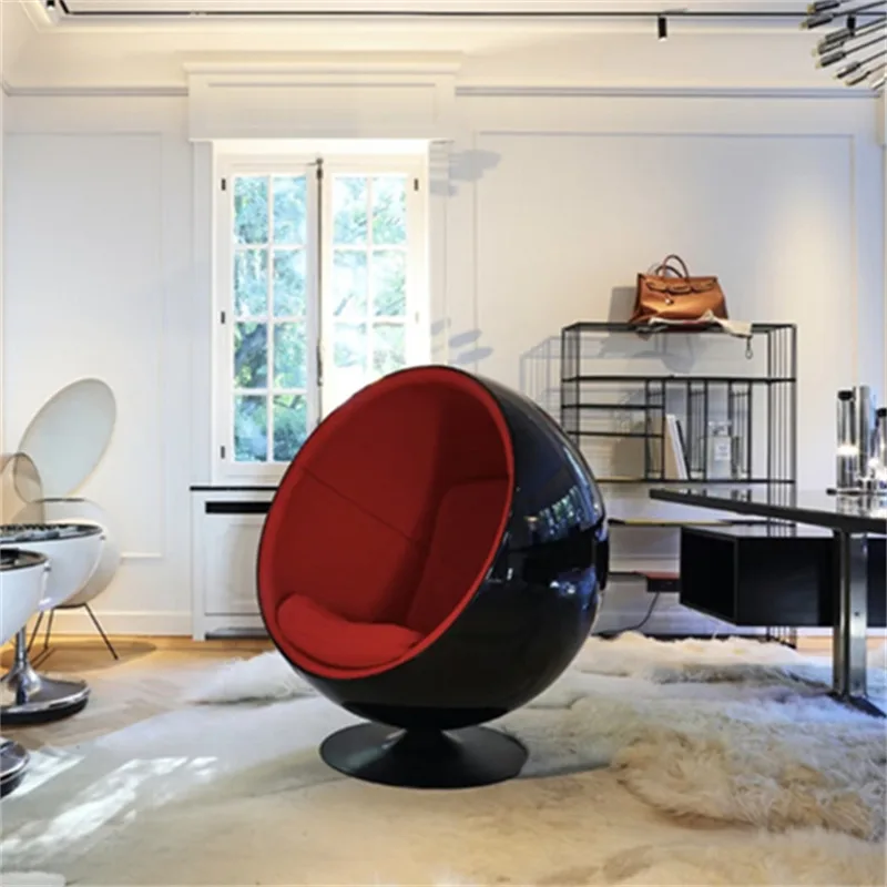 Spaceship Cabin Style FRP Chair Futuristic Tech-Inspired Luxury Accent Chair — view 3