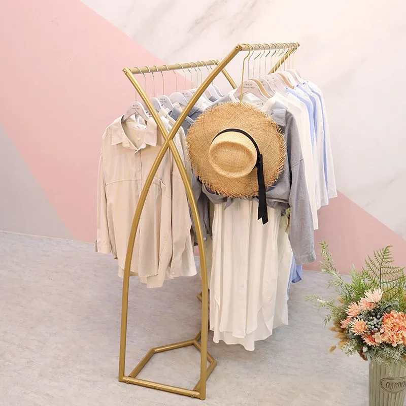 Special metal display rack Fashionable clothing display shelf — view 3