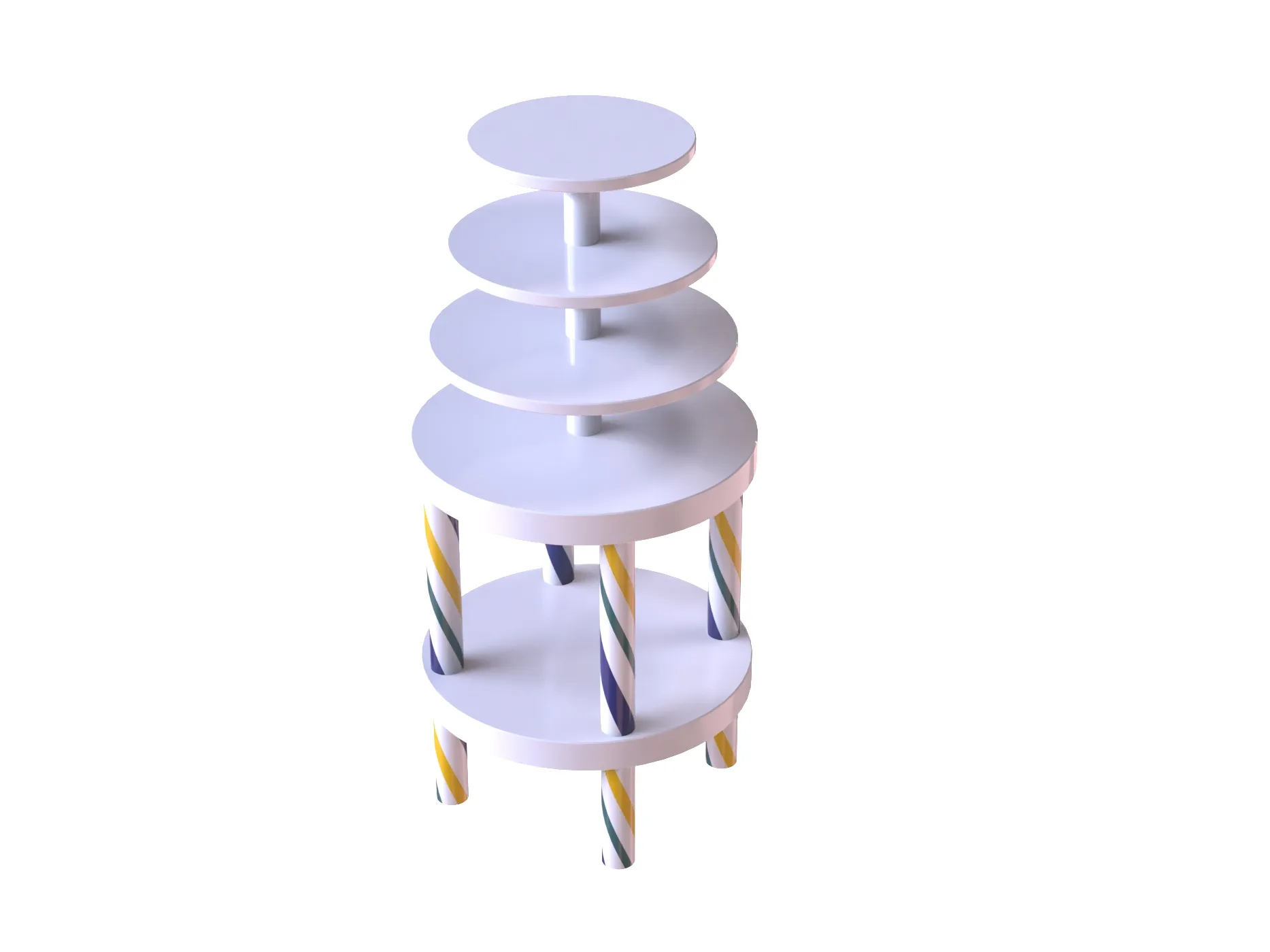 Spiral-Shaped Colorful Candy Display Stand & Design Candy Shop Rack — view 2