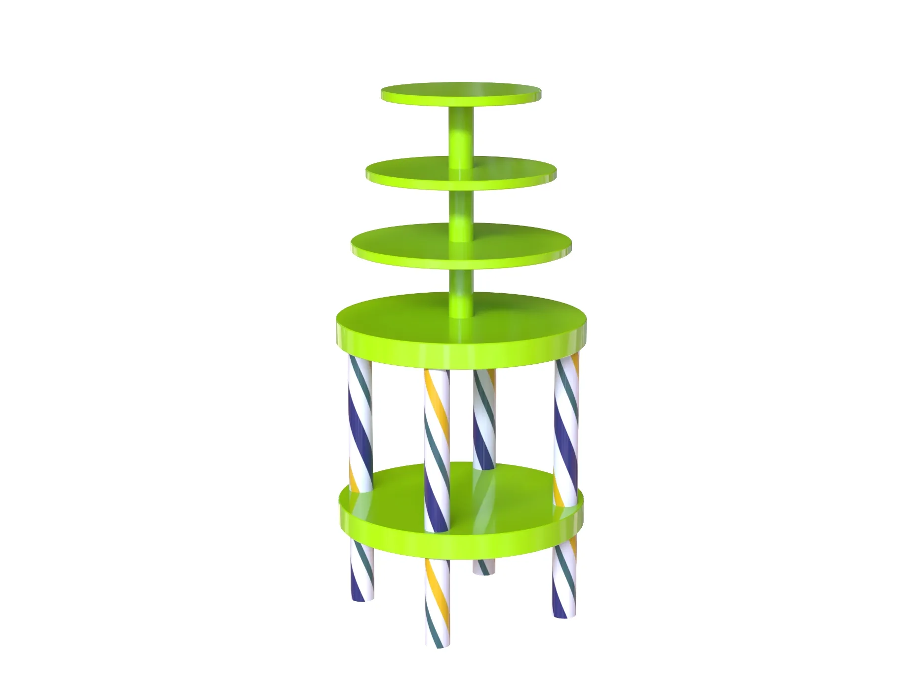 Spiral-Shaped Colorful Candy Display Stand & Design Candy Shop Rack — view 3