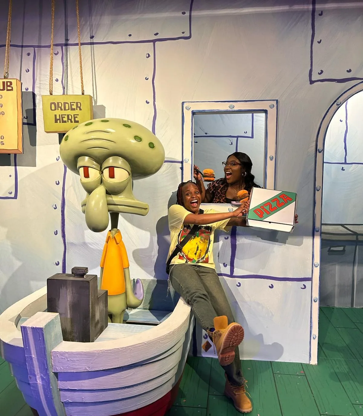 Squidward Tentacles Fiberglass Statue for SpongeBob Themed Displays — view 3