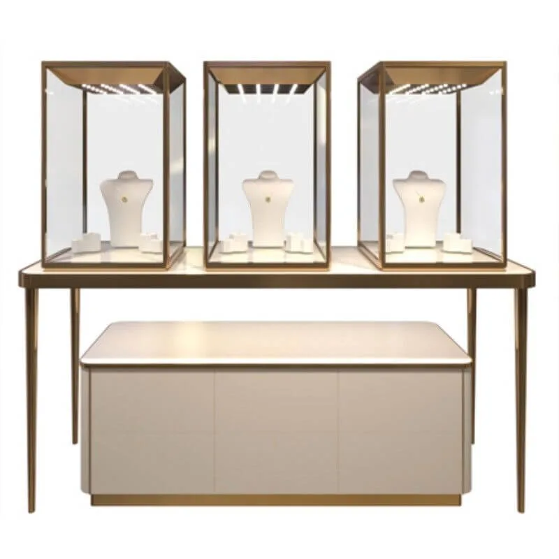 Stainless Steel Jewelrry Display Showcase Modern Jewelry Display Stand for Sale