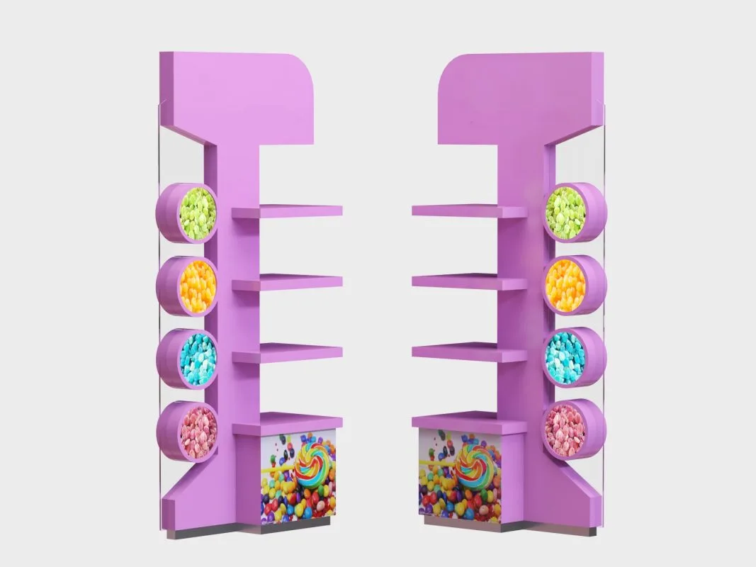 Stylish Candy Display Rack Style and Utility for Retail Candy Sales — view 3