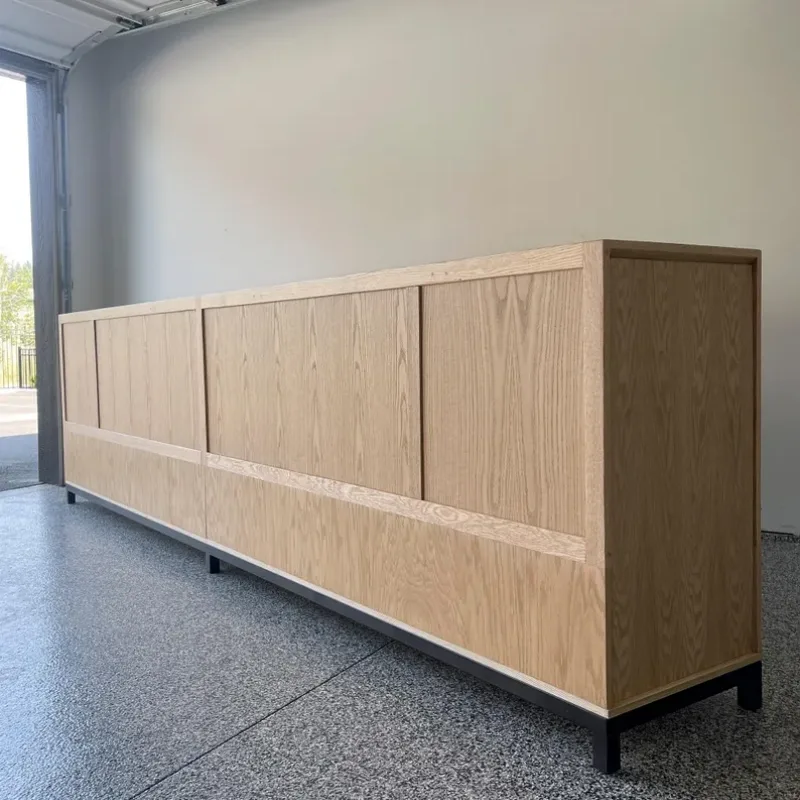 Stylish solid wood display stand customized home storage cabinets are hot selling — view 3