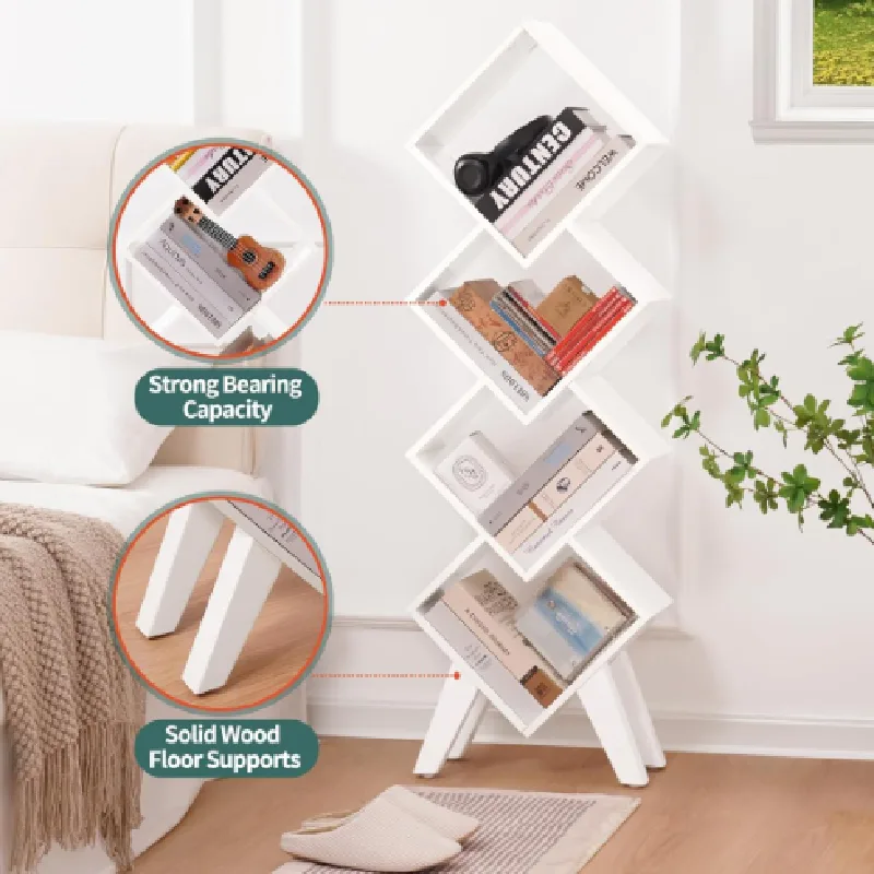 Stylish square book rack design unique display furniture for sale — view 3