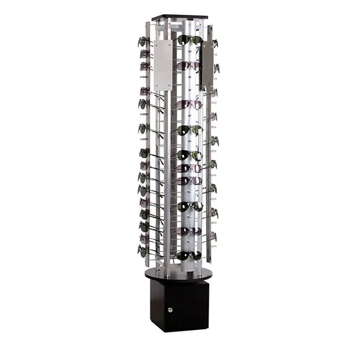 Sunglasses metal display shelf Glasses rotating floor display stand — view 4