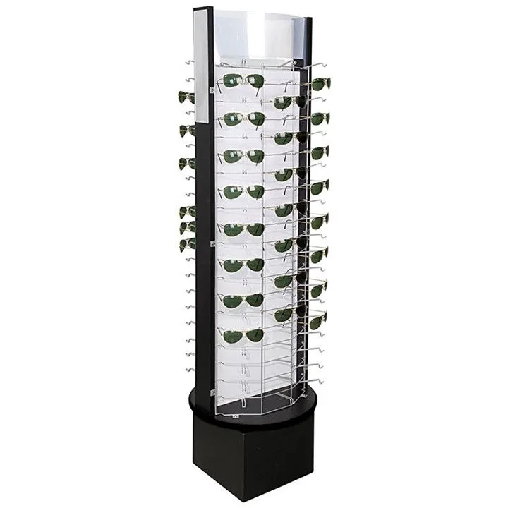 Sunglasses metal display shelf Glasses rotating floor display stand