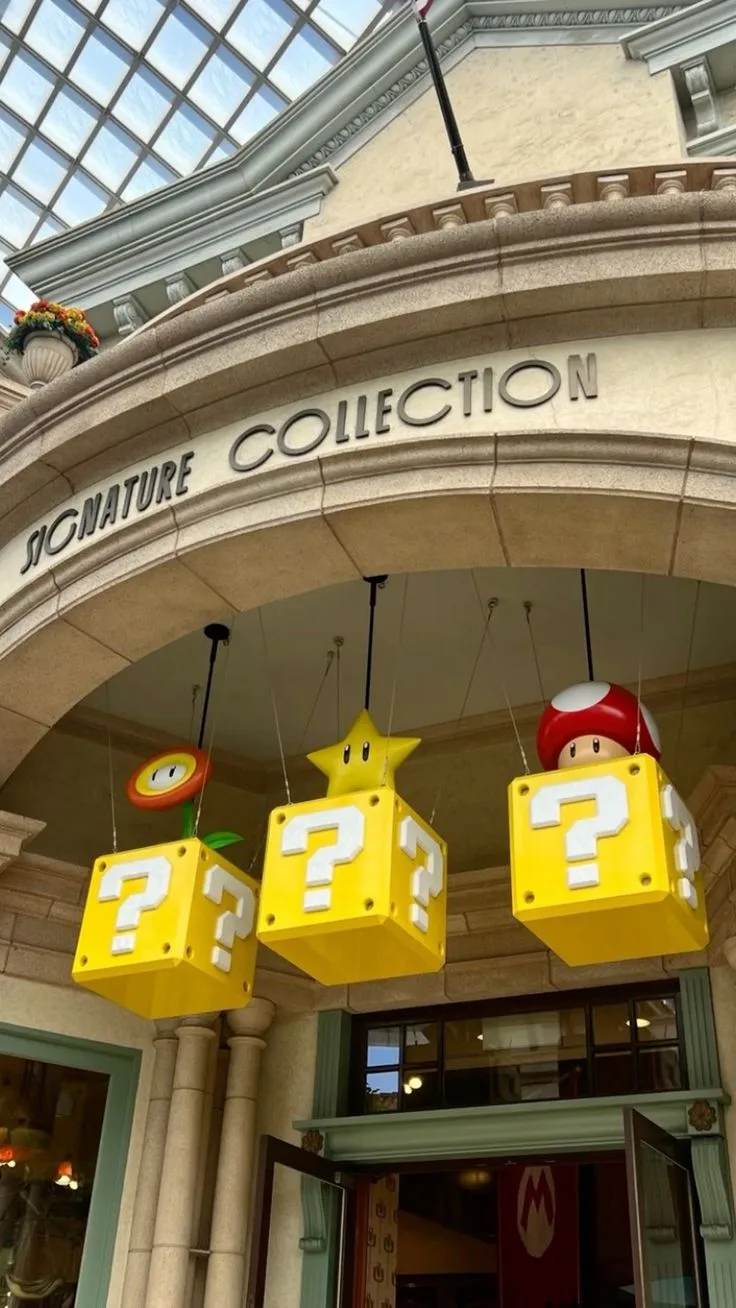 Super Mario Question Block Fiberglass Sculpture for Themed Decor — view 2