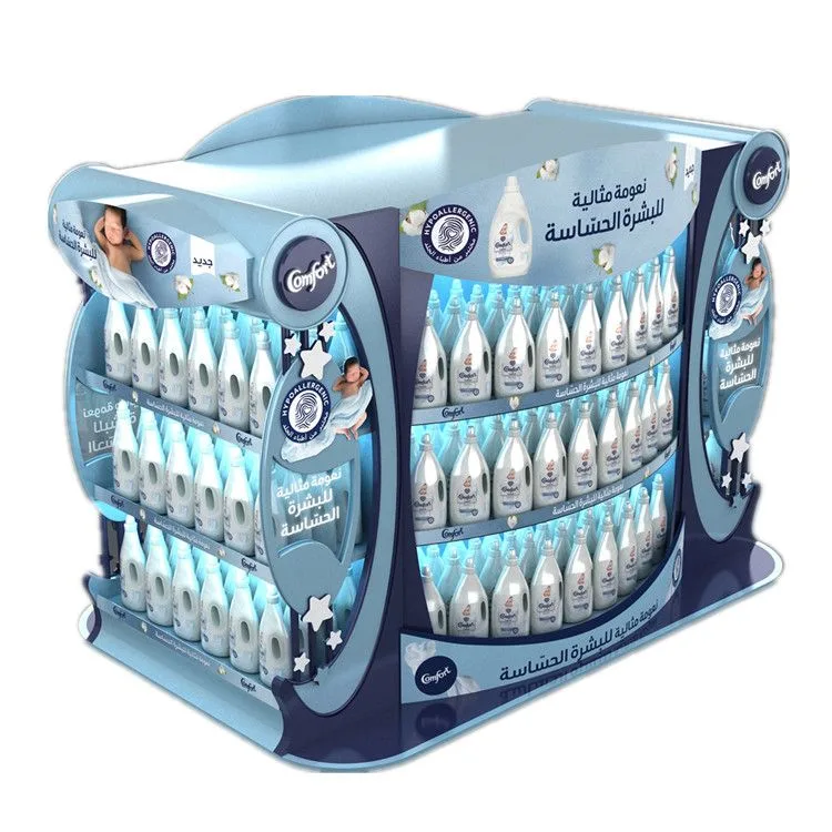 Supermarket baby care display rack Laundry product display stand for sale — view 4
