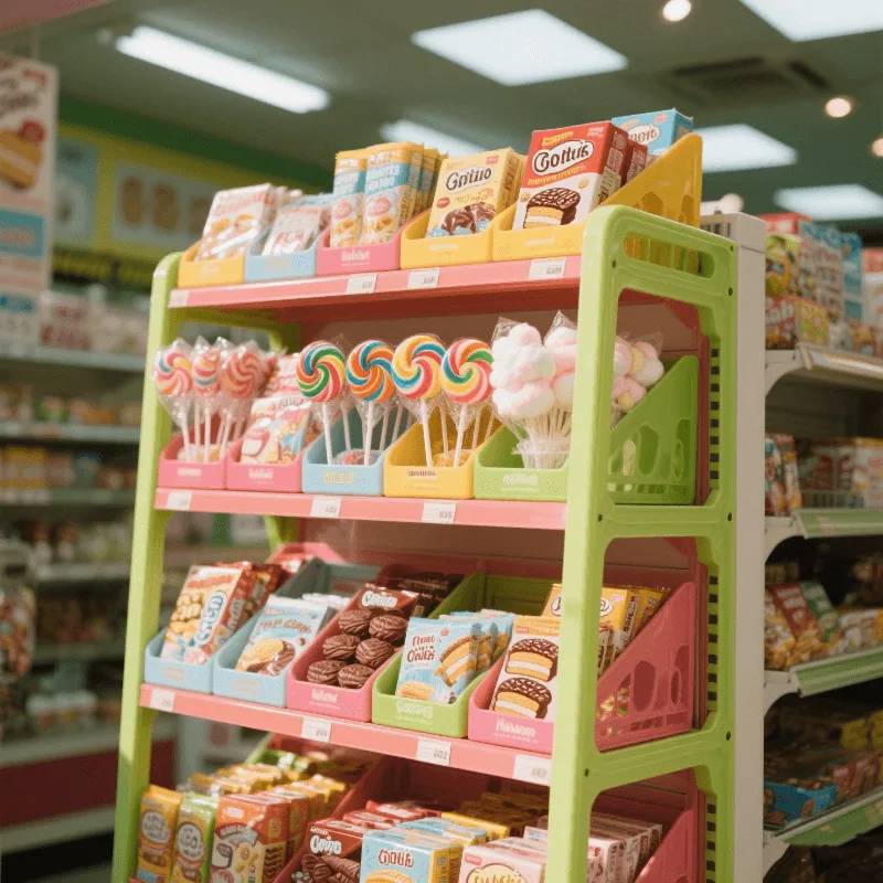Supermarket snack display rack Retail store display cabinet — view 5