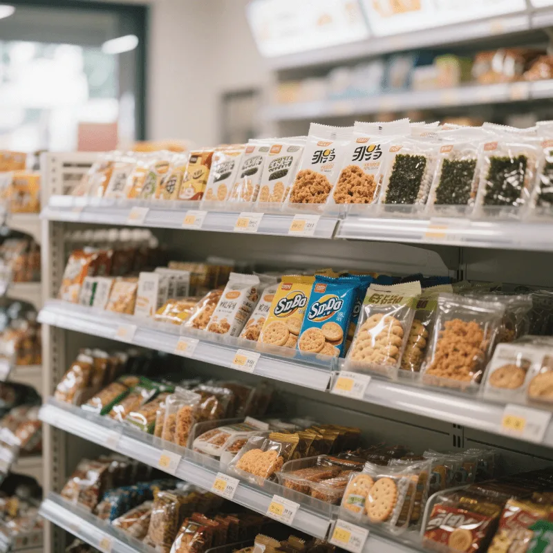 Supermarket snack display rack Retail store display cabinet — view 3