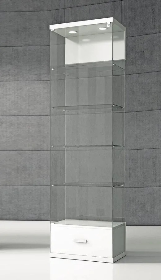 Tall Freestanding Glass Display Cabinet — view 2