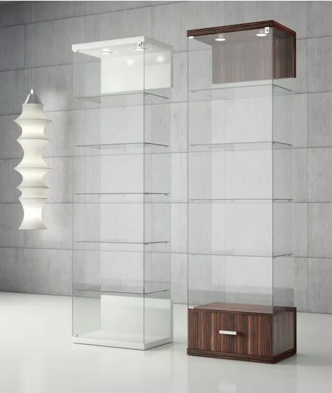 Tall Freestanding Glass Display Cabinet