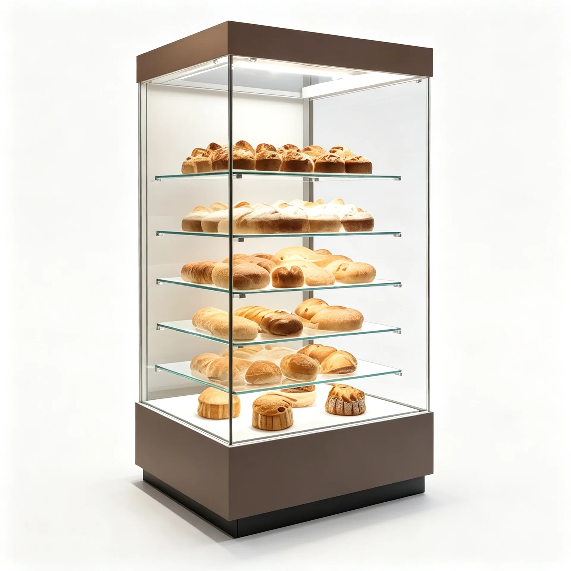 Tall Upright Glass Bakery Display Cabinet For Cafe&Bakery Shop — view 2