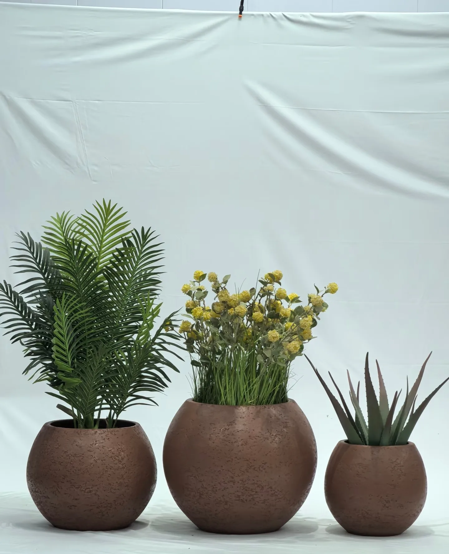 Textured Fiberglass Planter Collection – Rustic & Modern Styles — view 3
