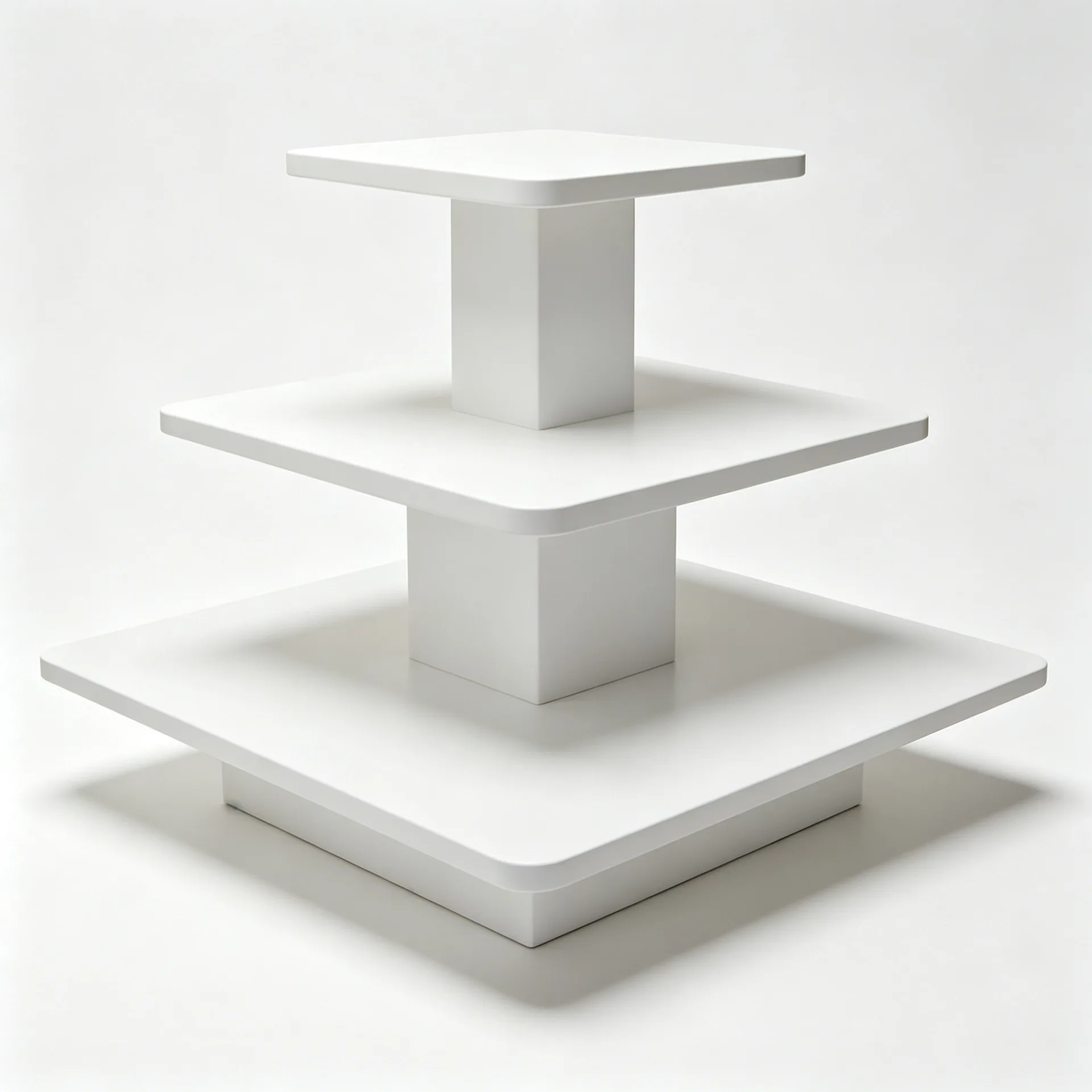 Three Layer Square Tier Merchandising Table for Shop Window&Clothing Boutique — view 4