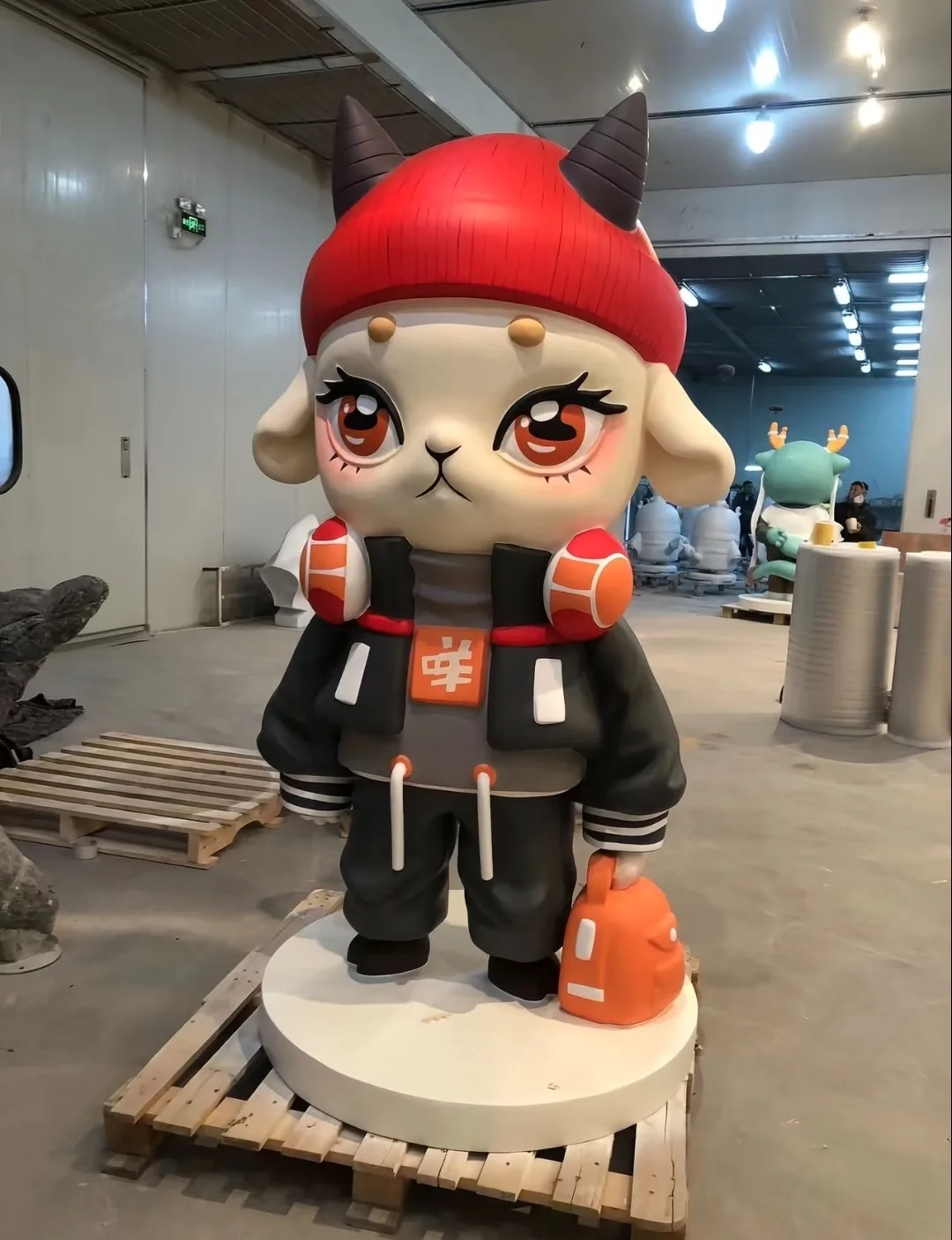 Trendy Custom Fiberglass Mascot Sculptures for Brand Events & Malls