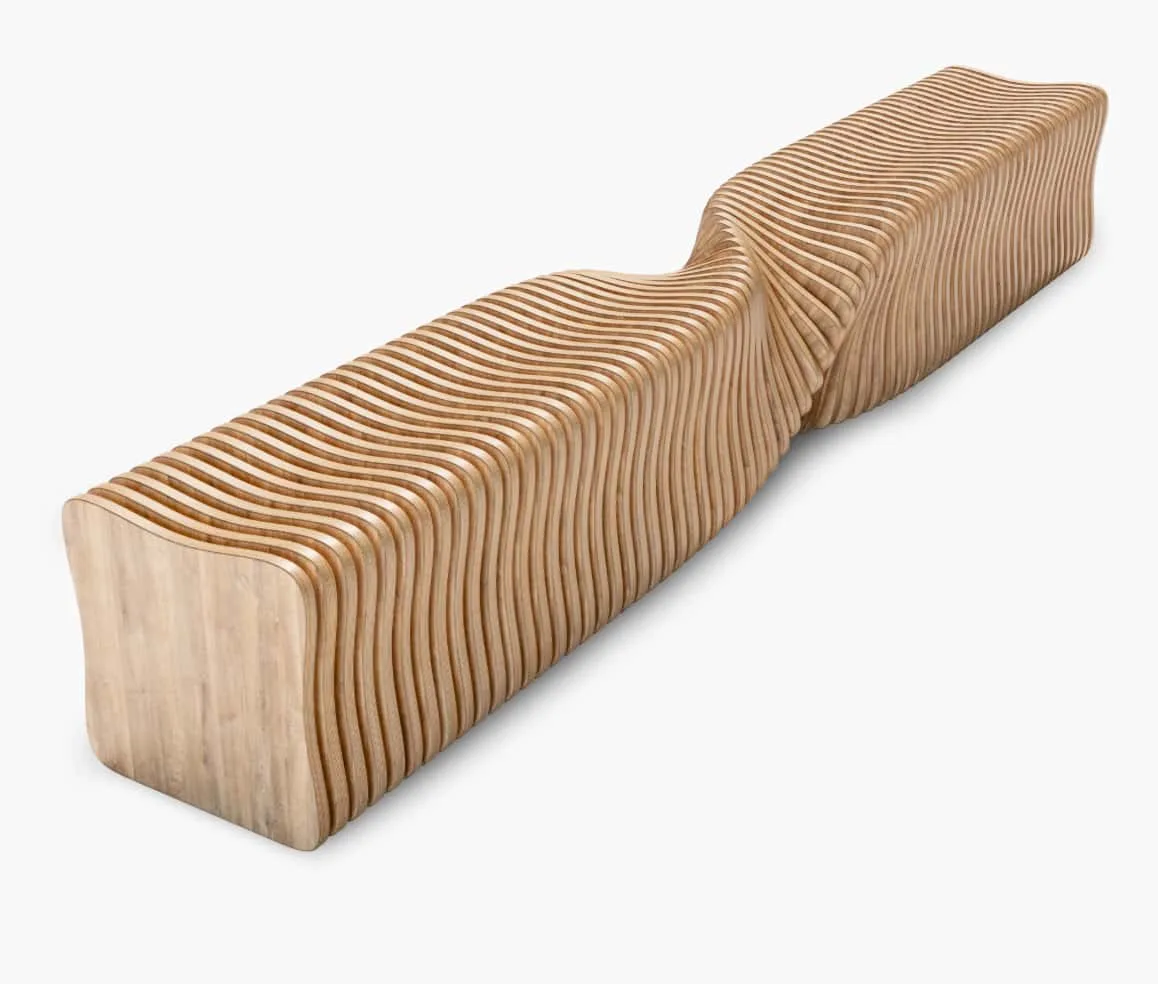 Twisted Style Parametric Bench For Shopping Mall & Outdoor — view 6