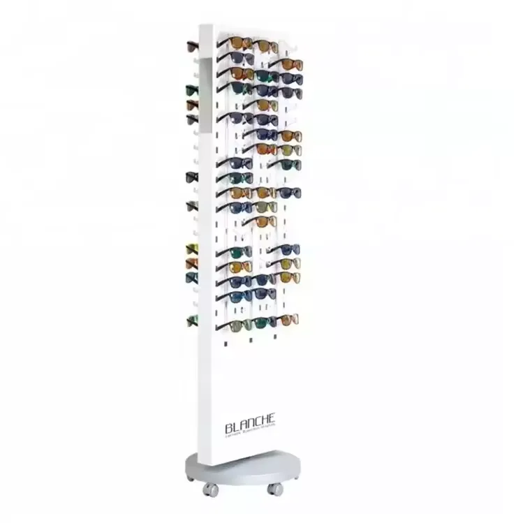 Two Rows Floor Standing Display Stands, Eyeglass & Optical Frames Display Stands For Sale — view 4