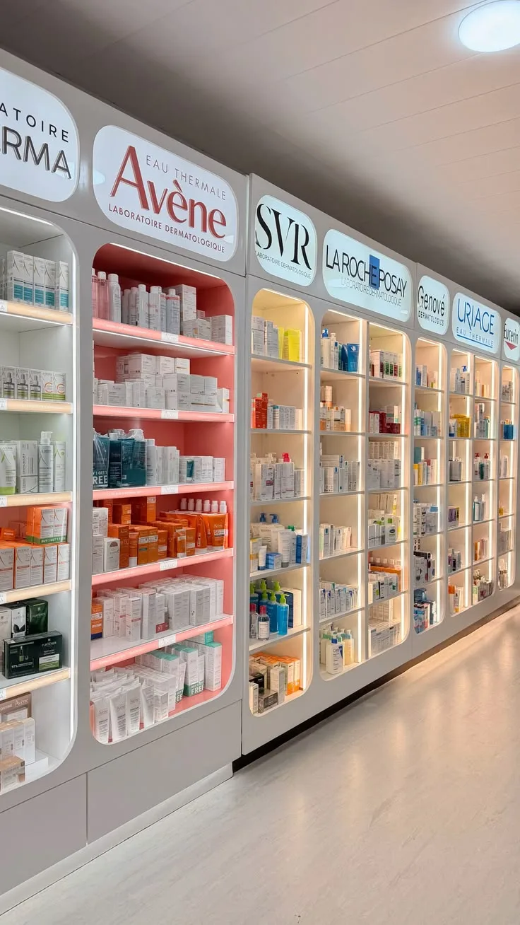 Two Styles Modular Arched LED Cosmetic Brand Display Wall Cabinet — view 2